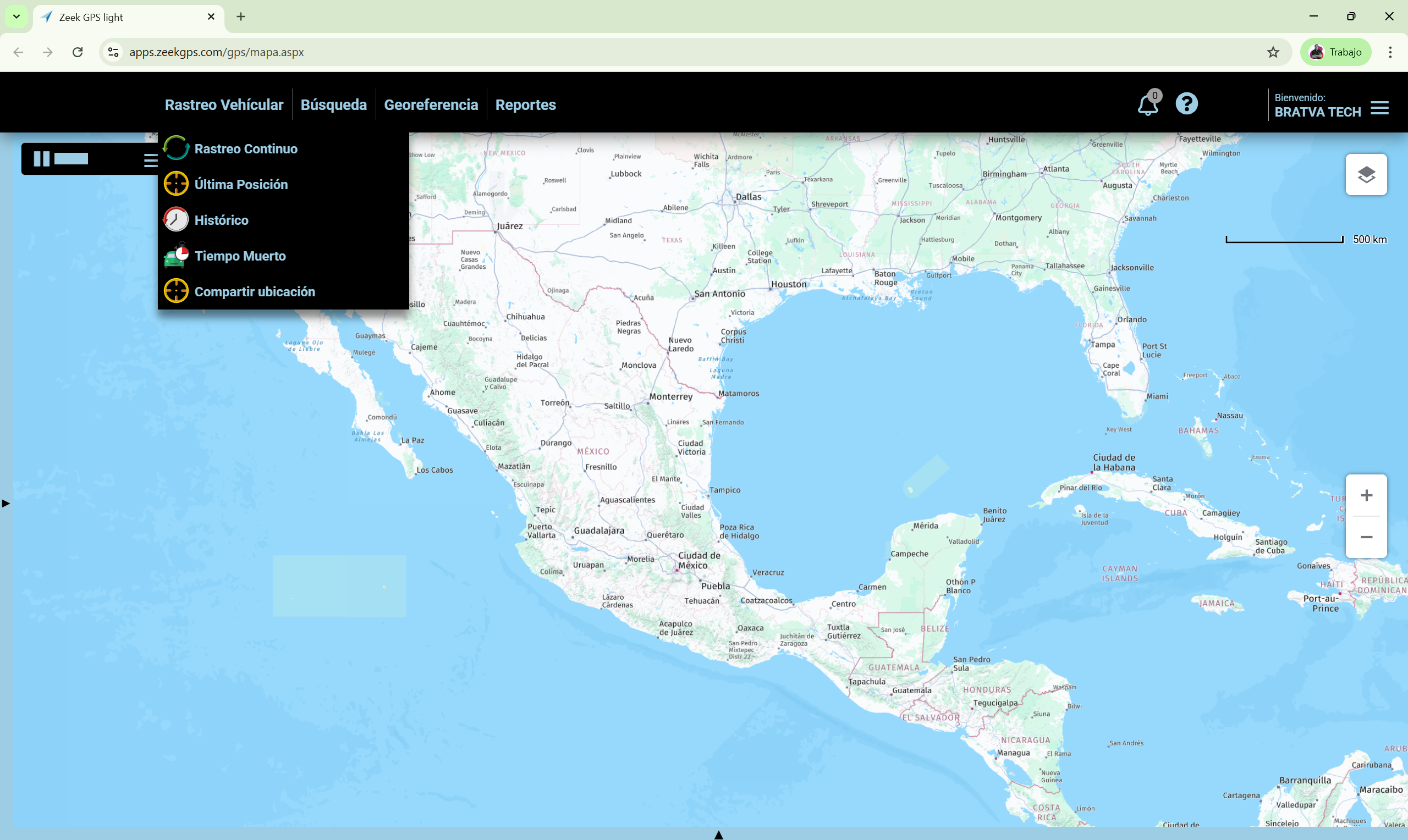 plataforma de restreo vehicular